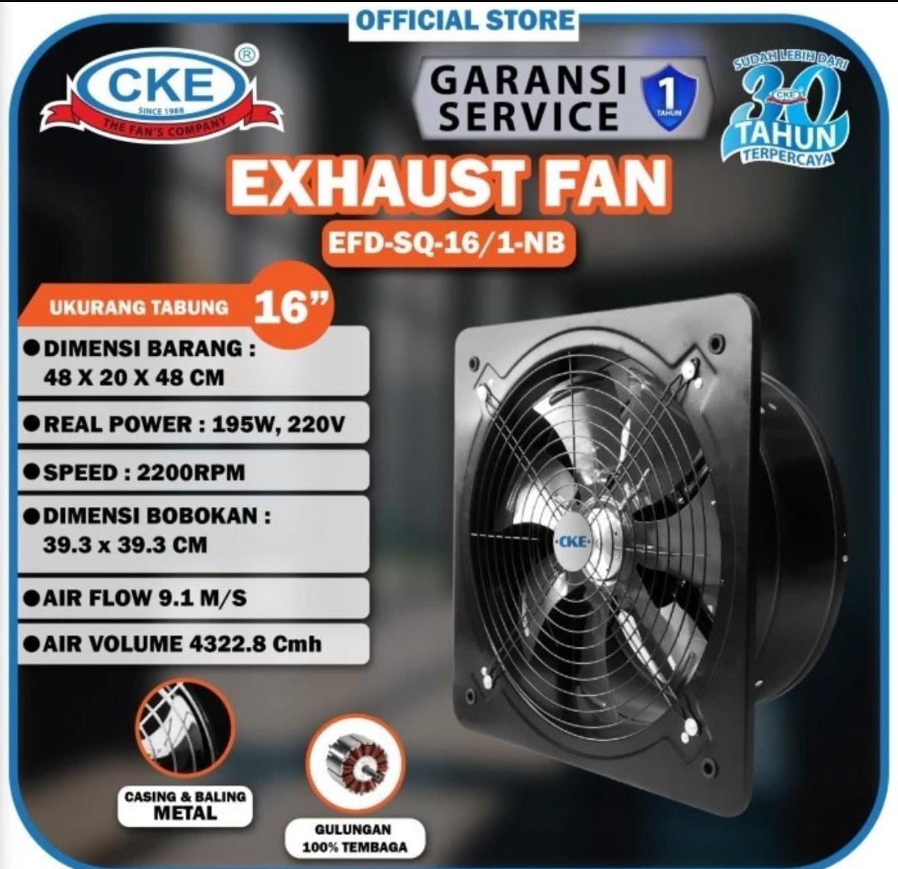Exhaust Fan / Harga (Rp 3.600.000)