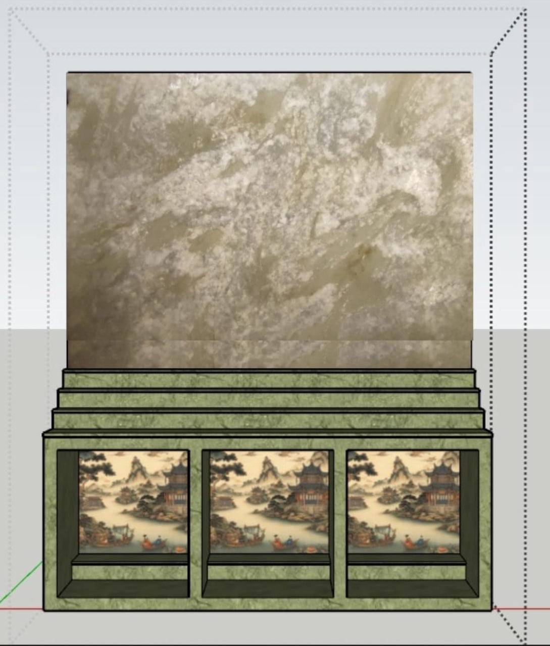 Meja Utama & Dinding  / Harga (Rp 246.400.000)